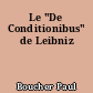 Le "De Conditionibus" de Leibniz