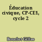 Éducation civique, CP-CE1, cycle 2