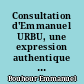 Consultation d'Emmanuel URBU, une expression authentique et engagée du partenariat en santé : explicitations de texte