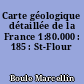 Carte géologique détaillée de la France 1:80.000 : 185 : St-Flour