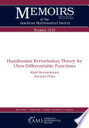 Hamiltonian perturbation theory for ultra-differentiable functions