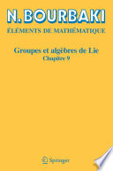 Eléments de mathématique : Groupes et algèbres de Lie : Chapitre 9