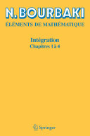 Eléments de mathématique : Intégration : Chapitres 1 à 4