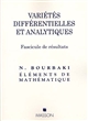 Variétés différentielles et analytiques : fascicule de résultats, [paragraphes 1-15]
