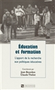 Éducation et formation : l'apport de la recherche aux politiques éducatives : volume édité en hommage à Jean-Claude Eicher
