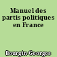 Manuel des partis politiques en France