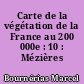 Carte de la végétation de la France au 200 000e : 10 : Mézières