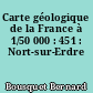 Carte géologique de la France à 1/50 000 : 451 : Nort-sur-Erdre