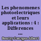 Les phenomenes photoelectriques et leurs applications : 4 : Differences de potentiel photoelectrique