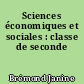 Sciences économiques et sociales : classe de seconde