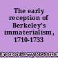 The early reception of Berkeley's immaterialism, 1710-1733