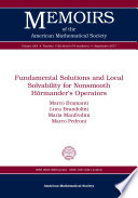 Fundamental solutions and local solvability for nonsmooth Hörmander's operators