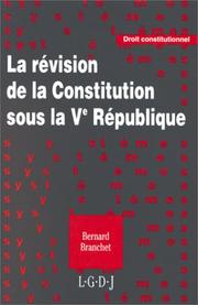 La révision de la Constitution sous la Ve République
