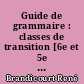 Guide de grammaire : classes de transition [6e et 5e III], cycle pratique terminal