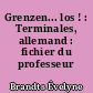 Grenzen... los ! : Terminales, allemand : fichier du professeur