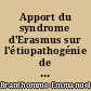 Apport du syndrome d'Erasmus sur l'étiopathogénie de la sclérodermie : à propos d'un cas