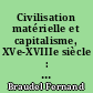 Civilisation matérielle et capitalisme, XVe-XVIIIe siècle : Tome 1