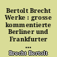 Bertolt Brecht Werke : grosse kommentierte Berliner und Frankfurter Ausgabe : Band 12 : Gedichte : 2 : Sammlungen 1938-1956