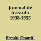 Journal de travail : 1938-1955