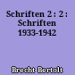 Schriften 2 : 2 : Schriften 1933-1942