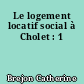 Le logement locatif social à Cholet : 1