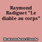 Raymond Radiguet "Le diable au corps"