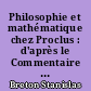 Philosophie et mathématique chez Proclus : d'après le Commentaire de Proclus aux deux premiers livres des Eléments d'Euclide