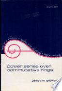 Power series over commutative rings