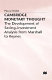 Cambridge monetary thought : the development of saving-investment analysis from Marshall to Keynes