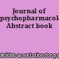 Journal of psychopharmacology. Abstract book