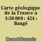 Carte géologique de la France à 1:50 000 : 424 : Baugé