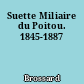 Suette Miliaire du Poitou. 1845-1887