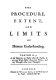 The procedure, extent, and limits of human understanding : 1728