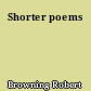 Shorter poems