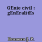 GEnie civil : gEnEralitEs