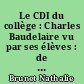 Le CDI du collège : Charles Baudelaire vu par ses élèves : de l'utilisation à l'utilité