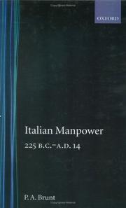 Italian manpower : 225 B.C. - A.D. 14
