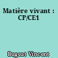 Matière vivant : CP/CE1