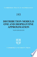Distribution modulo one and diophantine approximation