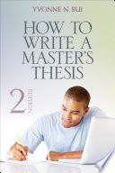 How to write a master's thesis