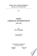Index des livres interdits : XI : Index librorum prohibitorum, 1600-1966