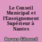 Le Conseil Municipal et l'Enseignement Supérieur à Nantes