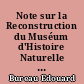 Note sur la Reconstruction du Muséum d'Histoire Naturelle et de la Bibliothèque Publique de Nantes