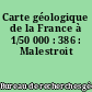 Carte géologique de la France à 1/50 000 : 386 : Malestroit