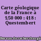 Carte géologique de la France à 1/50 000 : 418 : Questembert