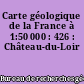 Carte géologique de la France à 1:50 000 : 426 : Château-du-Loir