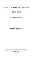 The Glasgow novel, 1870-1970 : a bibliography