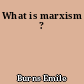 What is marxism ?