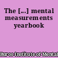 The [...] mental measurements yearbook