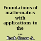 Foundations of mathematics with applications to the social and management sciences